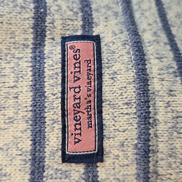 Vineyard Vines Striped 1/4 Zip Pullover Shep Shirt - Picture 4 of 15